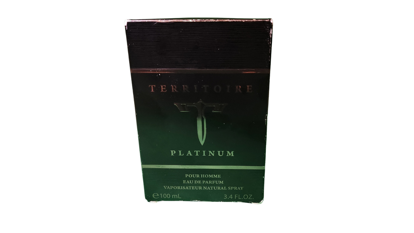 Territoire Platinum perfume for men e100 ml 3.4 FL. OZ.