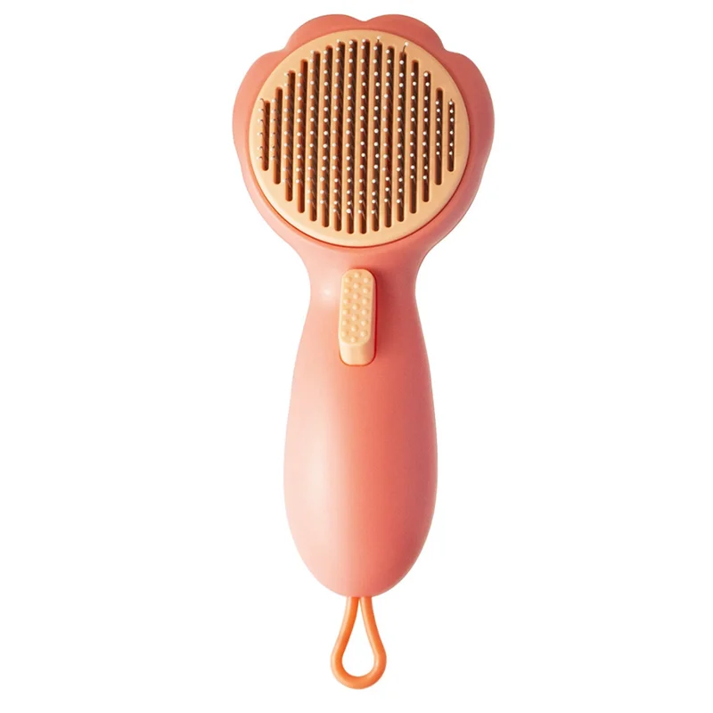 Cats Grooming Brush, Self-Cleaning Slicker Pet Brush for Pats, Dog Bath Brush for Shedding and Grooming