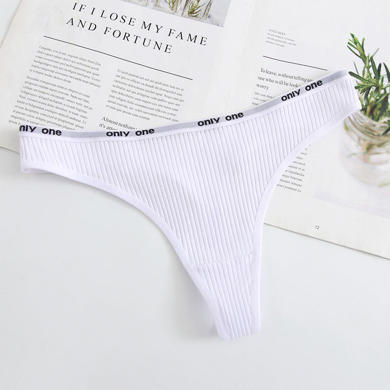 Women's Cotton Low Waist Seamless Thong
