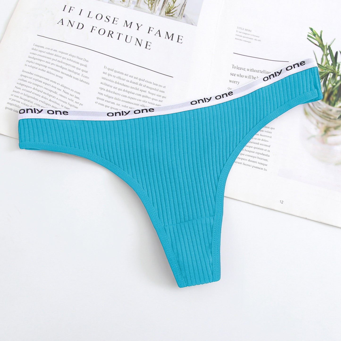 Women's Cotton Low Waist Seamless Thong