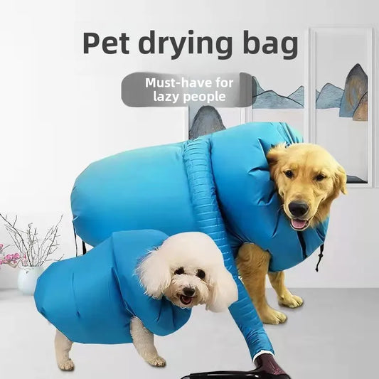 Pet Dogs Drying Bags Dryer Hair Blow Fast Portable Foldable Grooming Bag Household Pet Hair Bag Efficient Dry Tool Kit
