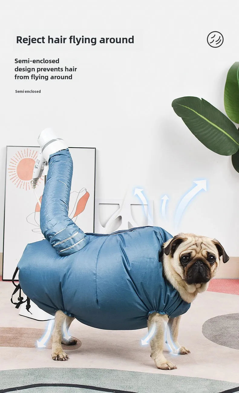 Pet Dogs Drying Bags Dryer Hair Blow Fast Portable Foldable Grooming Bag Household Pet Hair Bag Efficient Dry Tool Kit