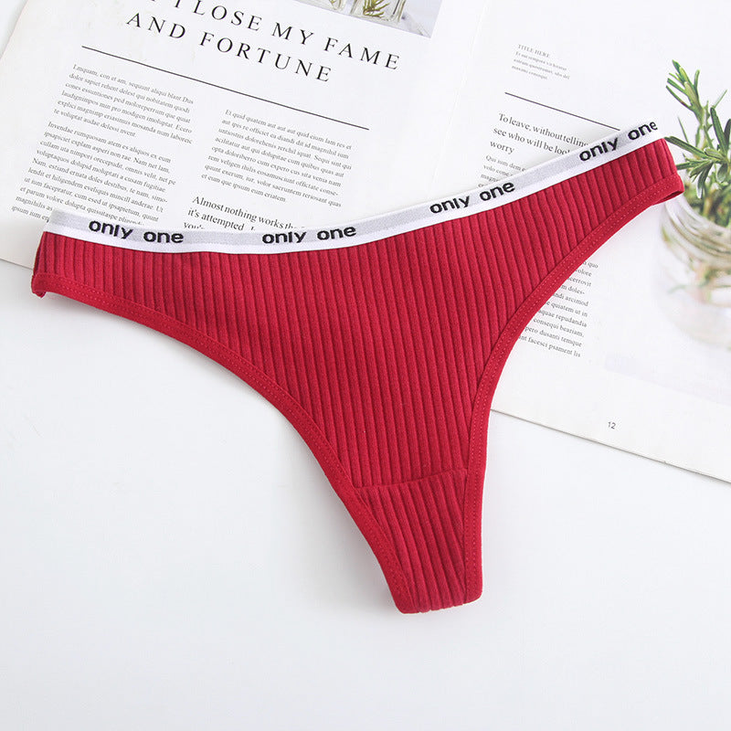 Women's Cotton Low Waist Seamless Thong